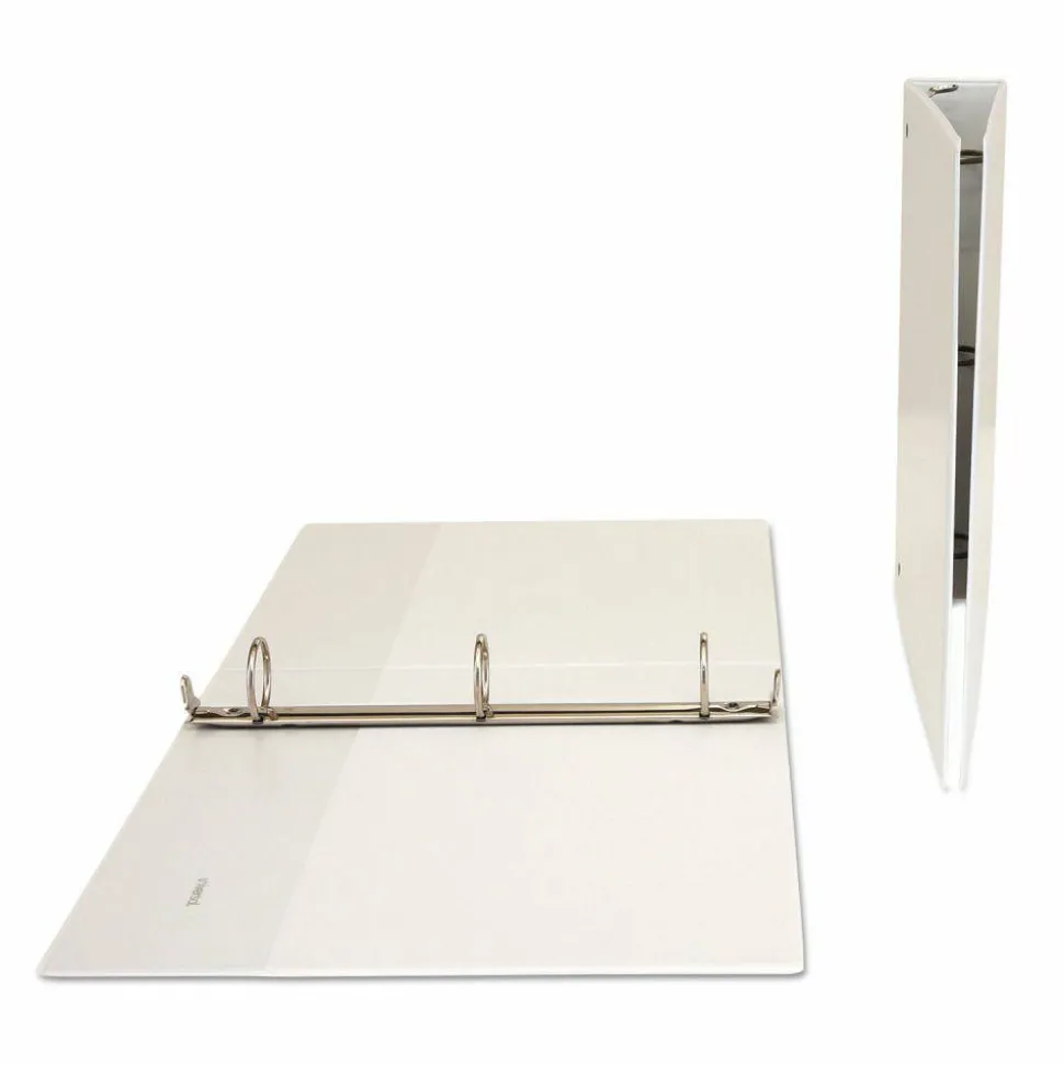 Universal Economy Round Ring View Binder, 3 Rings, 1.5" Capacity, 11 x 8.5, White
