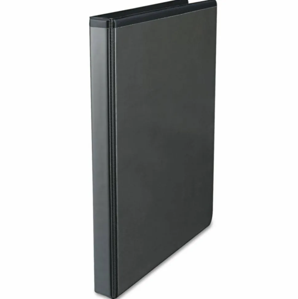 Universal Economy Round Ring View Binder, 3 Rings, 0.5" Capacity, 11 x 8.5, Black