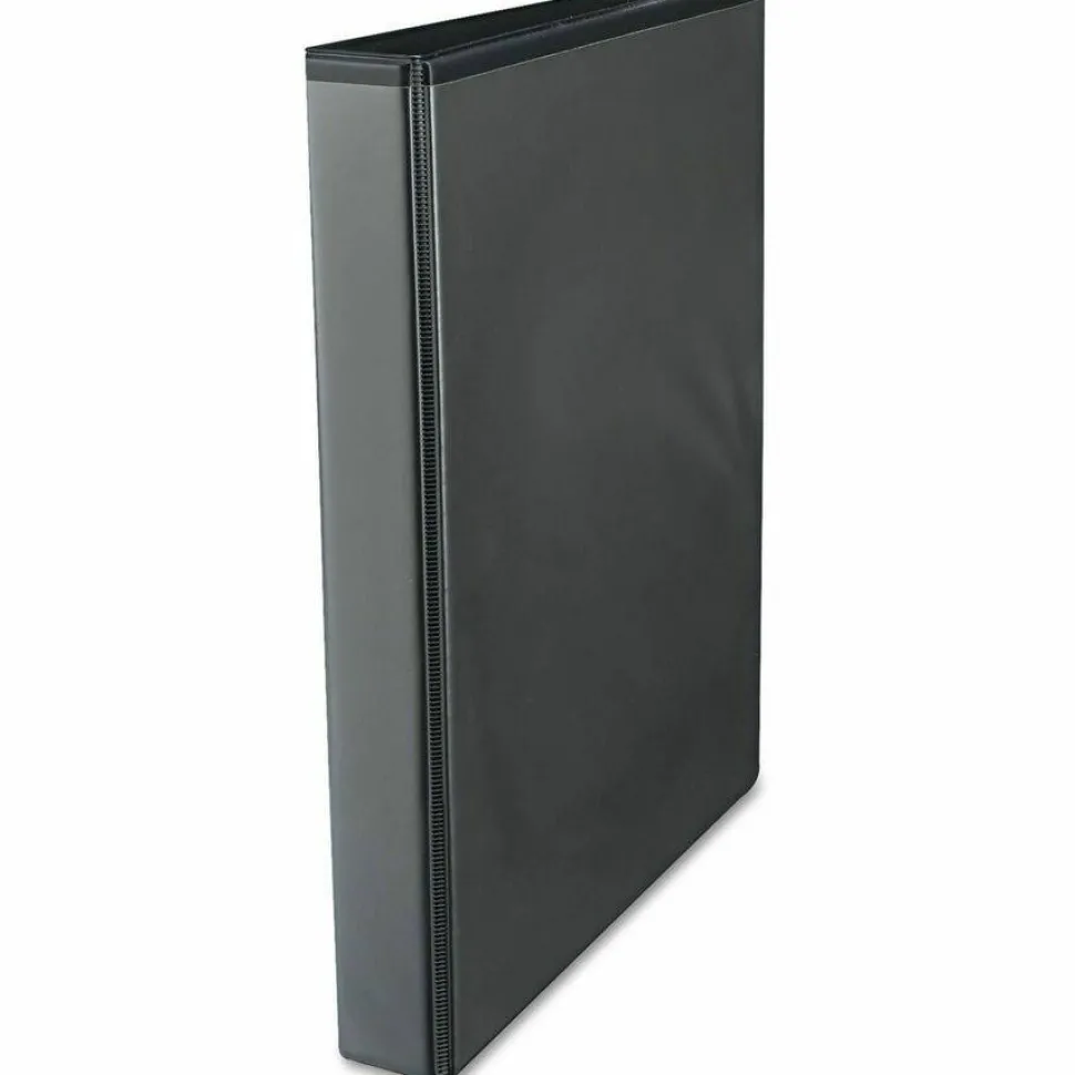Universal Economy Round Ring View Binder, 3 Rings, 1" Capacity, 11 x 8.5, Black