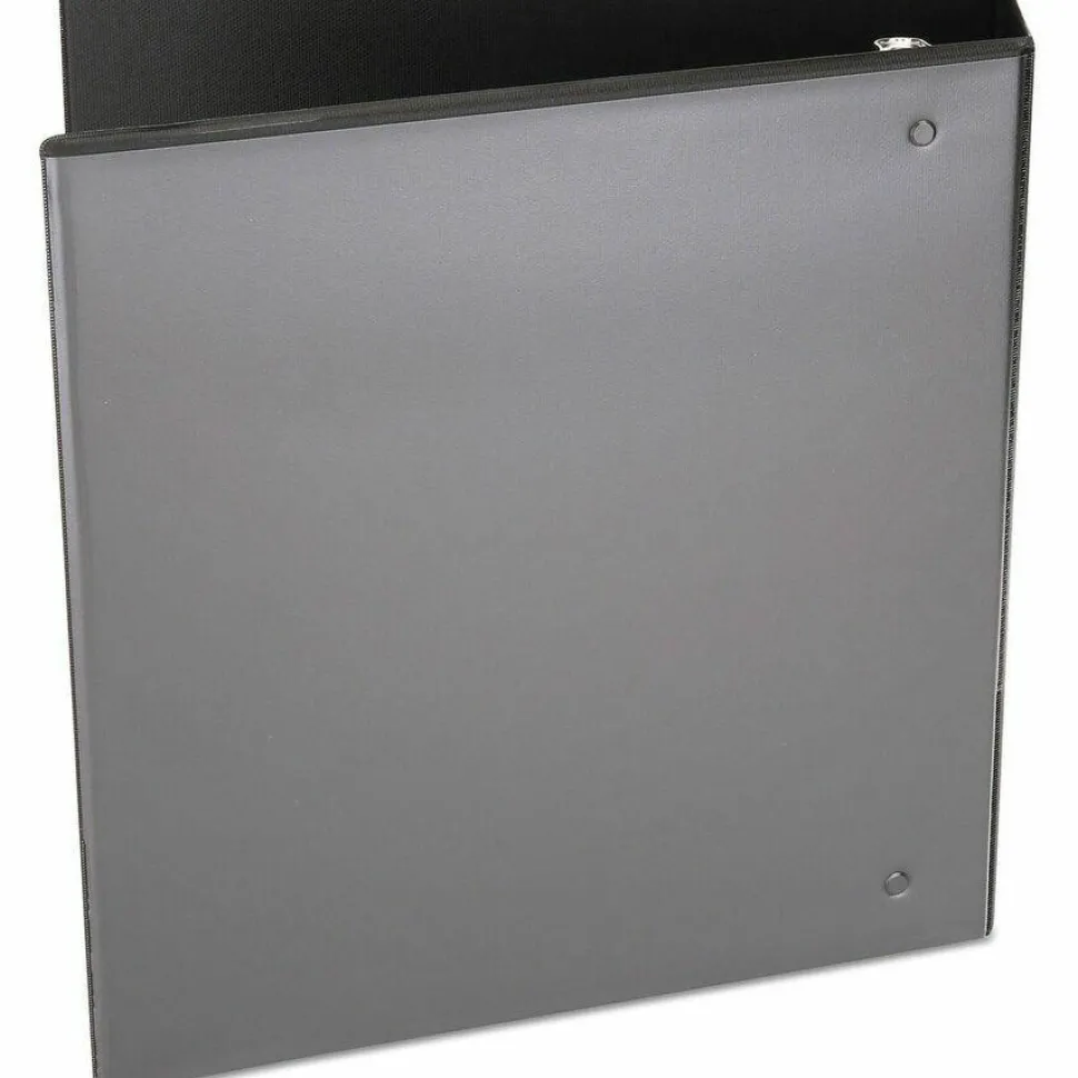 Universal Economy Round Ring View Binder, 3 Rings, 2" Capacity, 11 x 8.5, Black