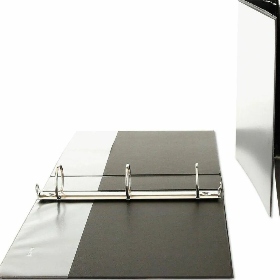 Universal Economy Round Ring View Binder, 3 Rings, 2" Capacity, 11 x 8.5, Black