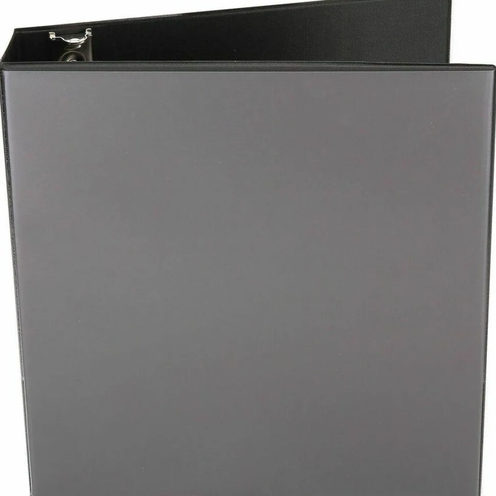 Universal Economy Round Ring View Binder, 3 Rings, 2" Capacity, 11 x 8.5, Black
