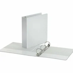 Universal Economy Round Ring View Binder, 3 Rings, 2" Capacity, 11 x 8.5, White