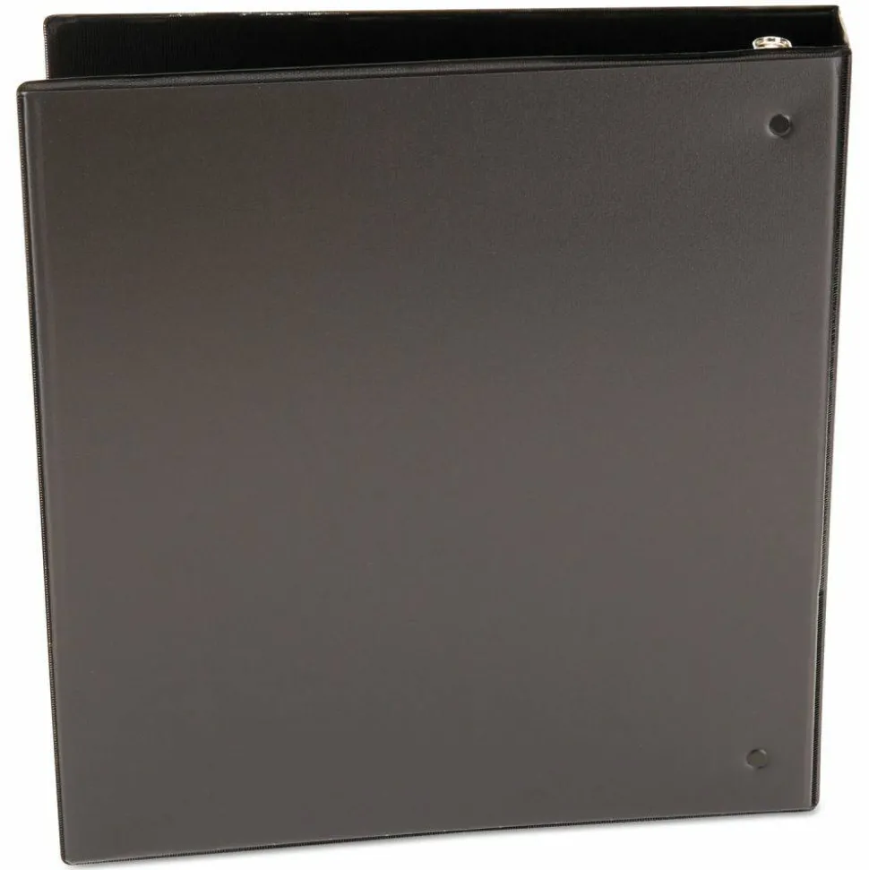 Universal Economy Round Ring View Binder, 3 Rings, 1.5" Capacity, 11 x 8.5, Black