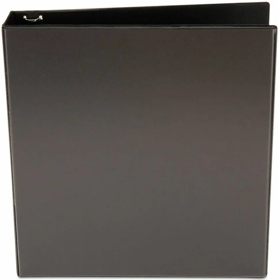 Universal Economy Round Ring View Binder, 3 Rings, 1.5" Capacity, 11 x 8.5, Black