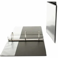 Universal Economy Round Ring View Binder, 3 Rings, 3" Capacity, 11 x 8.5, Black