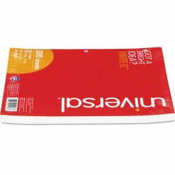 Universal Filler Paper, 3-Hole, 8.5 x 11, Wide/Legal Rule, 200/Pack