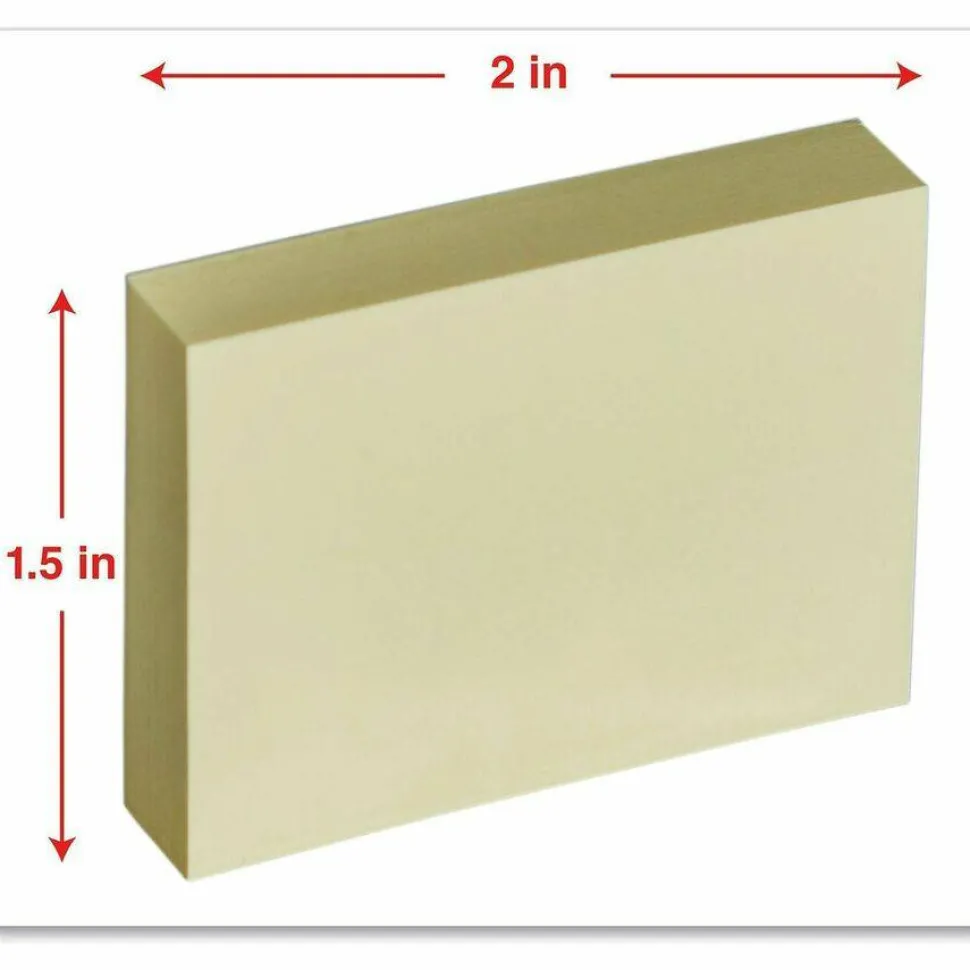Universal Self-Stick Note Pads, 1.5" x 2", Assorted Pastel Colors, 100 Sheets/Pad, 12 Pads/Pack