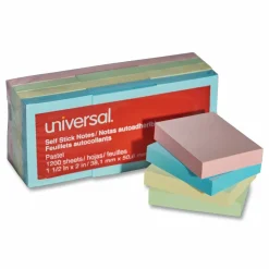 Universal Self-Stick Note Pads, 1.5