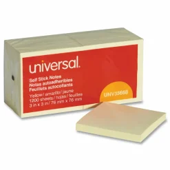 Universal Self-Stick Note Pads, 3