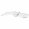 Universal Slant D-Ring View Binder, 3 Rings, 2" Capacity, 11 x 8.5, White