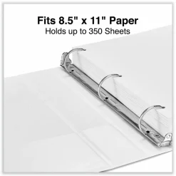 Universal Slant D-Ring View Binder, 3 Rings, 1.5
