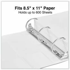 Universal Slant D-Ring View Binder, 3 Rings, 3