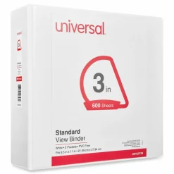 Universal Slant D-Ring View Binder, 3 Rings, 3