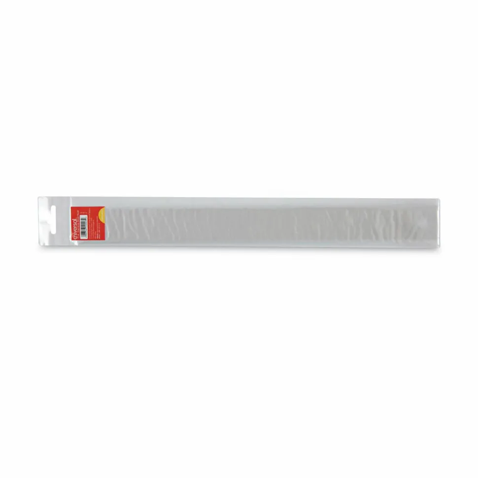Universal Stainless Steel Ruler with Cork Back and Hanging Hole, Standard/Metric, 12" Long