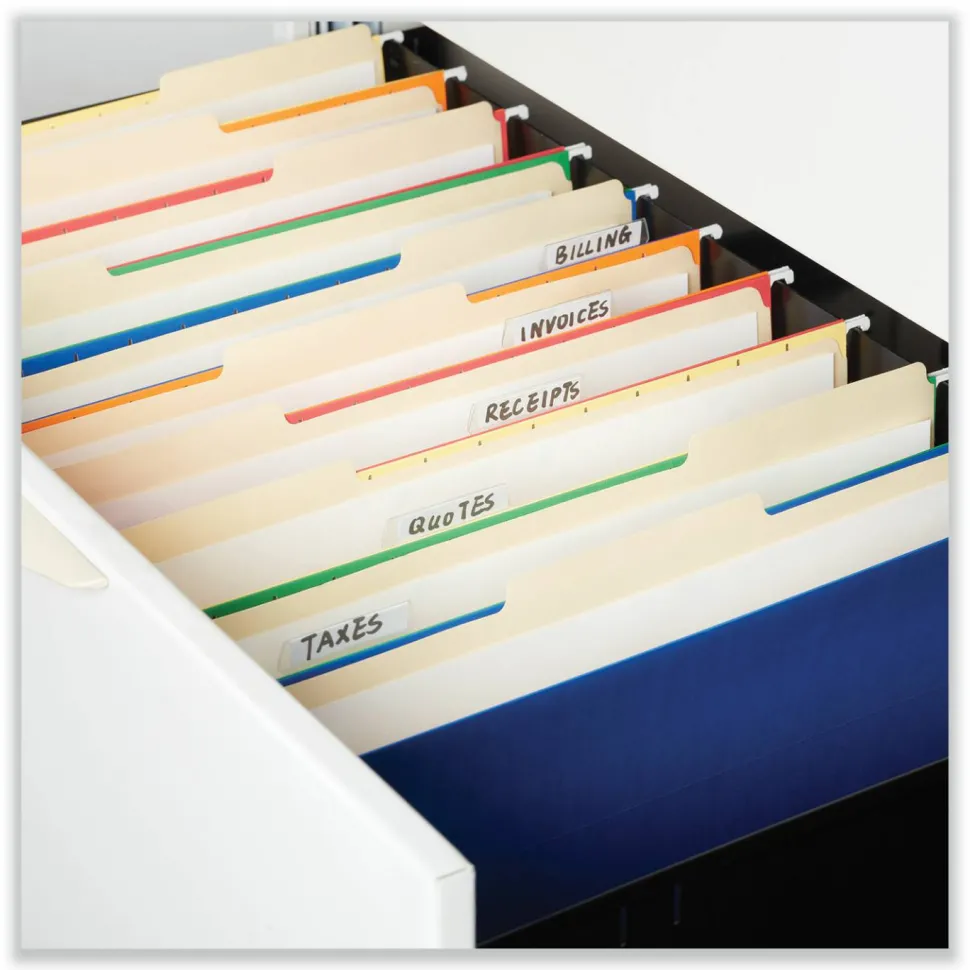 Universal Top Tab File Folders, 1/3-Cut Tabs: Left Position, Letter Size, 0.75" Expansion, Manila, 100/Box