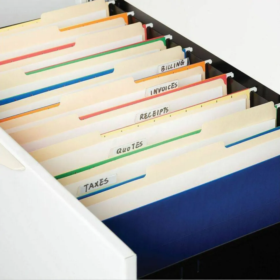 Universal Top Tab File Folders, 1/3-Cut Tabs: Left Position, Letter Size, 0.75" Expansion, Manila, 100/Box