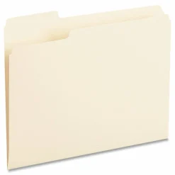 Universal Top Tab File Folders, 1/3-Cut Tabs: Left Position, Letter Size, 0.75