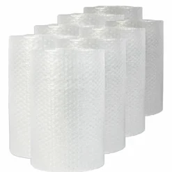 Universal Bubble Packaging, 0.19" Thick, 24" x 50 ft, Perforated Every 24", Clear, 8/Carton