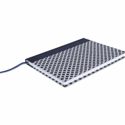 Universal Casebound Hardcover Notebook, 1-Subject, Wide/Legal Rule, Dark Blue/White Cover, (150) 10.25 x 7.63 Sheets
