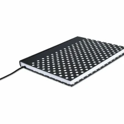 Universal Casebound Hardcover Notebook, 1-Subject, Wide/Legal Rule, Black/White Cover, (150) 10.25 x 7.63 Sheets