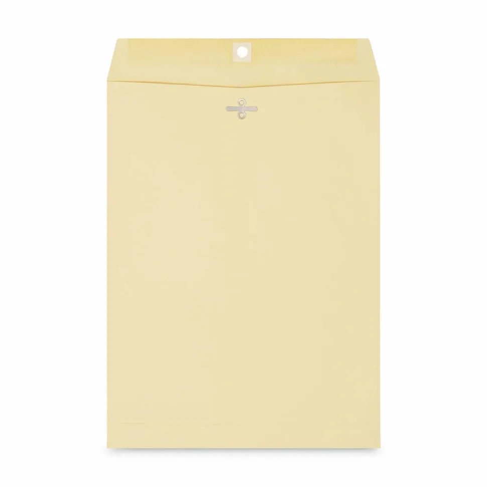 Universal Center-Seam 9" x 12" Manila Envelopes, Clasp Closure, 32 Lb, Brown Kraft, Box Of 100