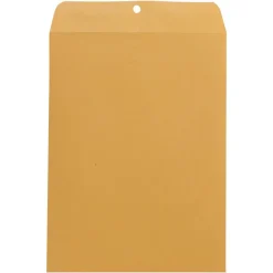 Universal Center-Seam 9" x 12" Manila Envelopes, Clasp Closure, 32 Lb, Brown Kraft, Box Of 100