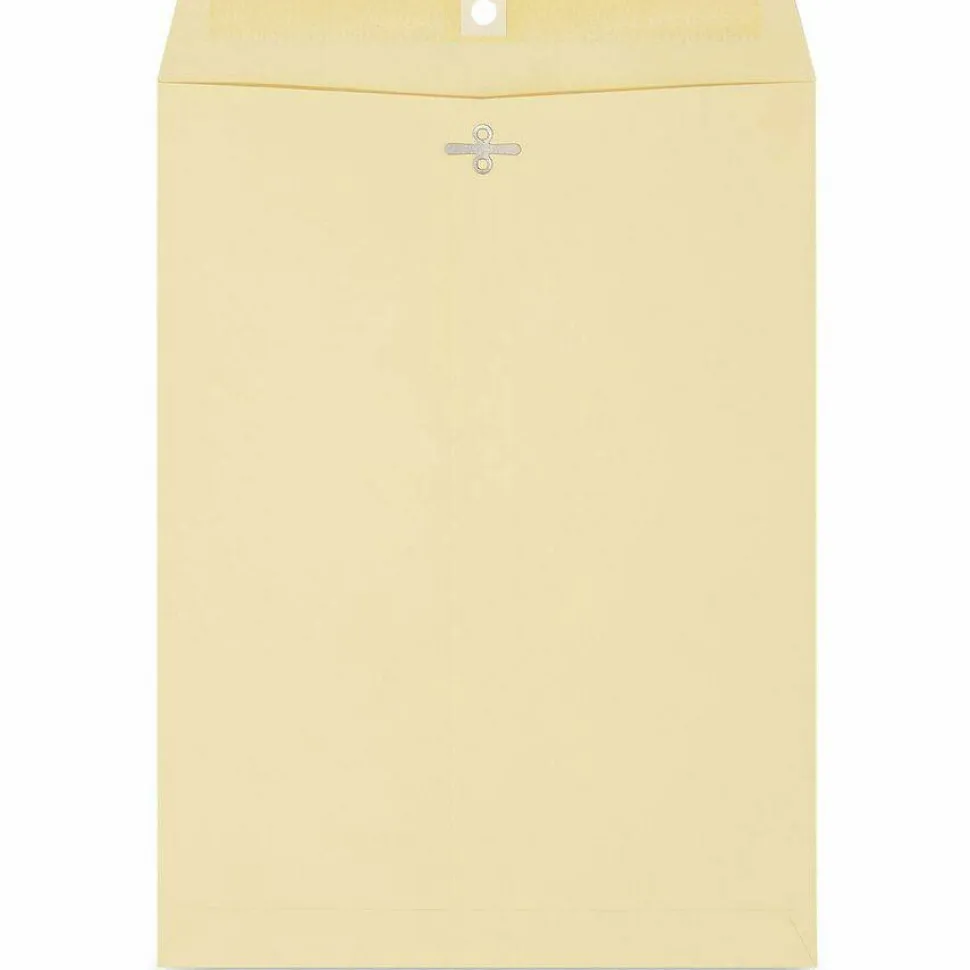 Universal Center-Seam 9" x 12" Manila Envelopes, Clasp Closure, 32 Lb, Brown Kraft, Box Of 100
