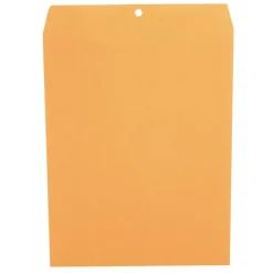 Universal Center-Seam 10" x 13" Manila Envelopes, Clasp Closure, 32 Lb, Brown Kraft, Box Of 100