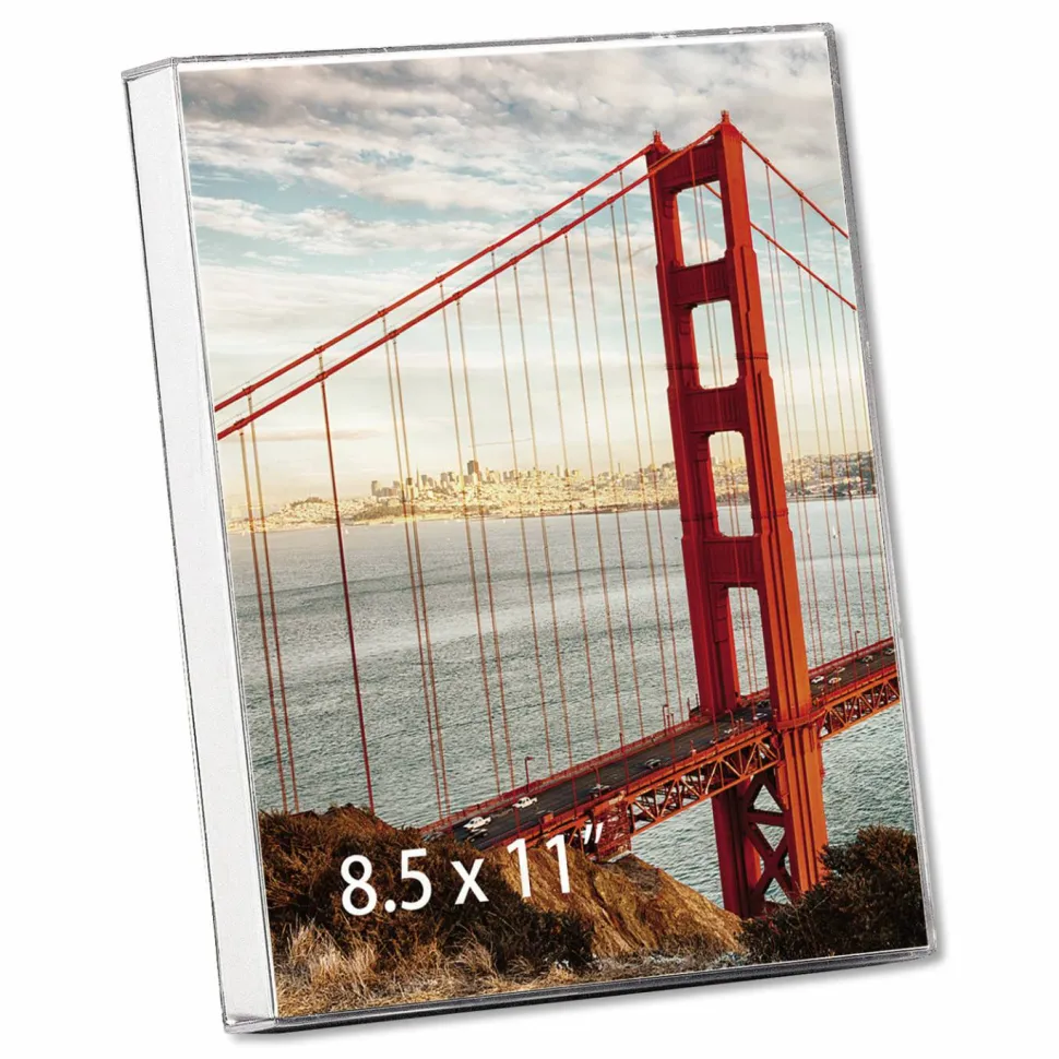 Universal Clear Box Frame, Plastic, 8.5 x 11 Insert, Clear
