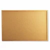 Universal Cork Board with Oak Style Frame, 36" x 24", Tan Surface, Oak Finished Wood Frame