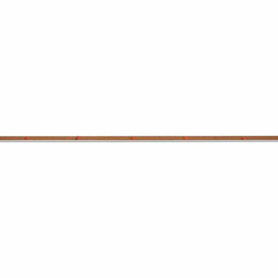 Universal Cork Bulletin Bar, 1" x 48", Brown/Silver