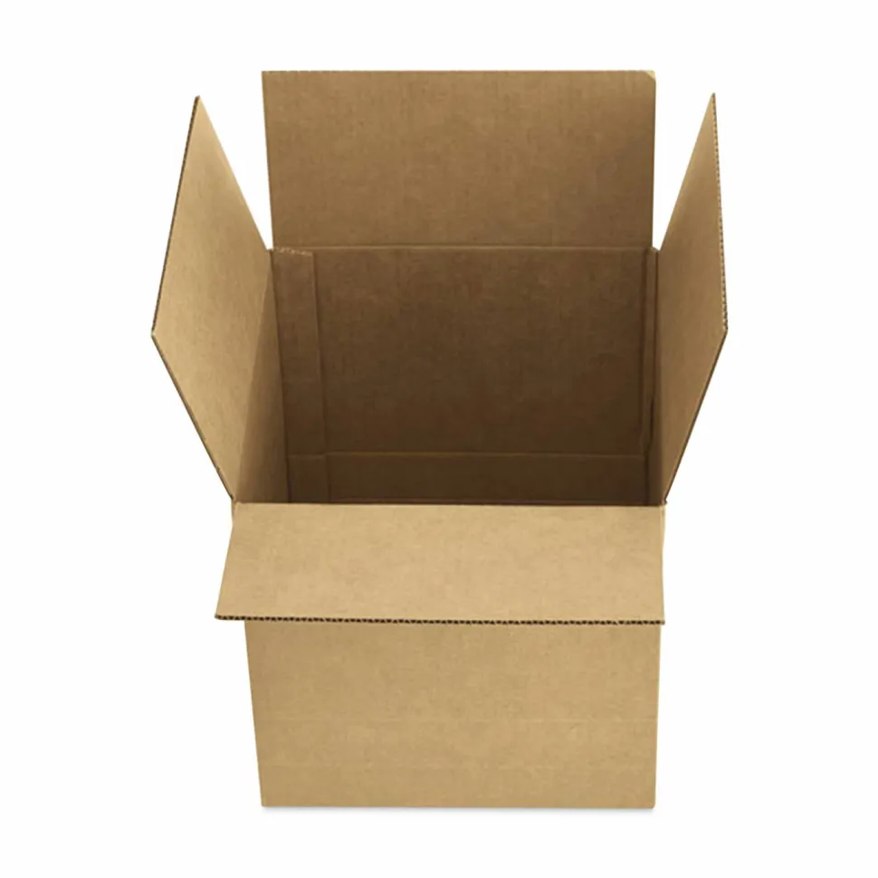 Universal Cubed Fixed-Depth Brown Corrugated Shipping Boxes, Regular Slotted Container, Large, 11" x 15" x 6", Brown Kraft, 25/Bundle