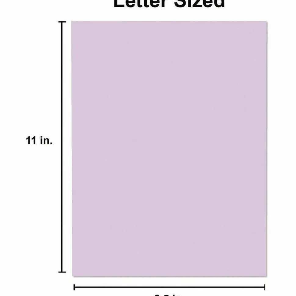 Universal Deluxe Colored Paper, 20 lb Bond Weight, 8.5 x 11, Orchid, 500 Sheets/Ream, 10 Reams/Carton