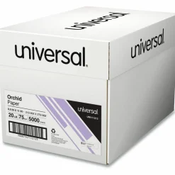 Universal Deluxe Colored Paper, 20 lb Bond Weight, 8.5 x 11, Orchid, 500 Sheets/Ream, 10 Reams/Carton