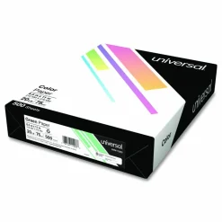 Universal Deluxe Colored Paper, 20 lb Bond Weight, 8.5 x 11, Green, 500/Ream