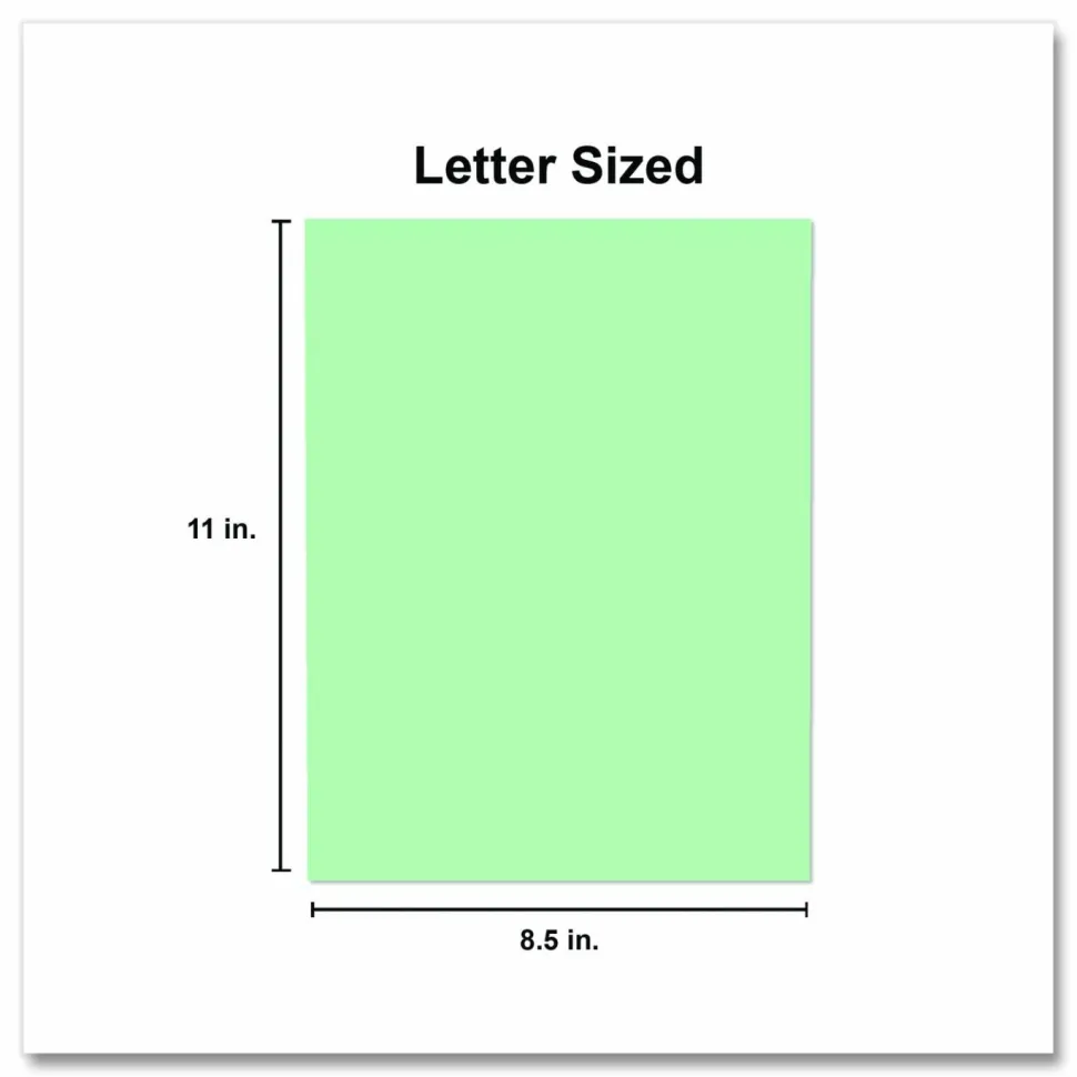 Universal Deluxe Colored Paper, 20 lb Bond Weight, 8.5 x 11, Green, 500/Ream