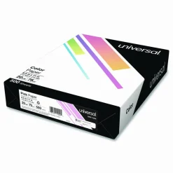 Universal Deluxe Colored Paper, 20 lb Bond Weight, 8.5 x 11, Pink, 500/Ream