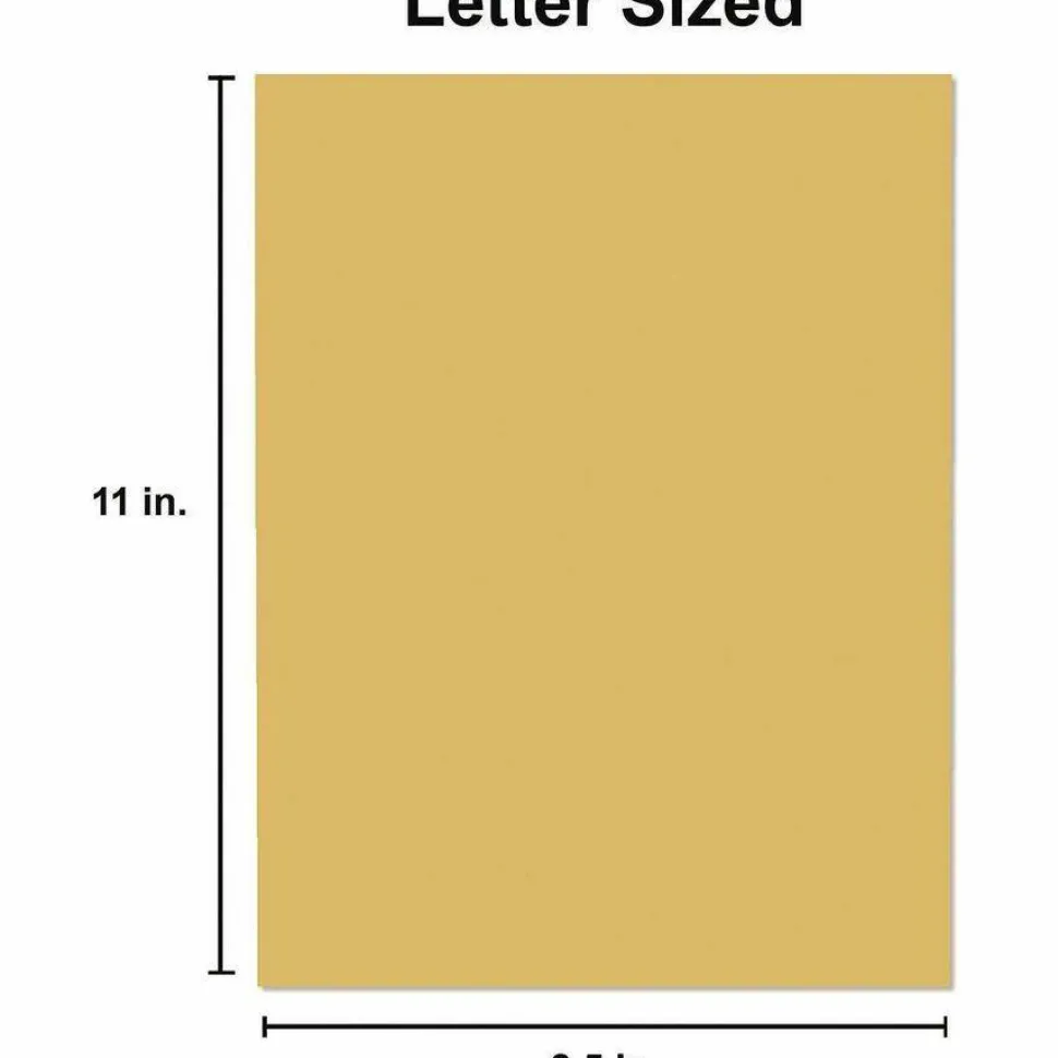 Universal Deluxe Colored Paper, 20 lb Bond Weight, 8.5 x 11, Goldenrod, 500/Ream