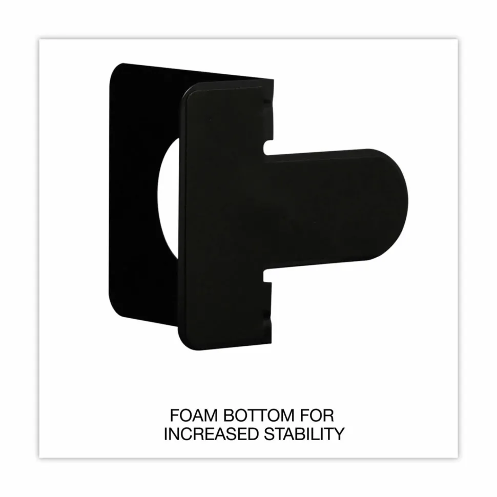 Universal Deluxe Economy Bookends, Nonskid Base, 4.75 x 5.25 x 5, Heavy Gauge Steel, Black, Pair