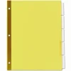 Universal Deluxe Extended Insertable Tab Indexes, 5-Tab, 11 x 8.5, Buff, Clear Tabs, 6 Sets