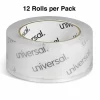 Universal Deluxe General-Purpose Acrylic Box Sealing Tape, 3" Core, 1.88" x 109 yds, Clear, 12/Pack