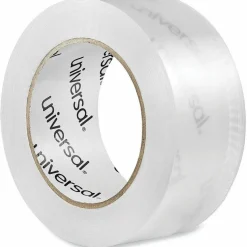 Universal Deluxe General-Purpose Acrylic Box Sealing Tape, 2 mil, 3" Core, 1.88" x 109 yds, Clear, 6/Pack
