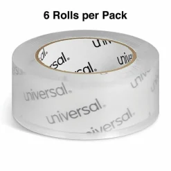 Universal Deluxe General-Purpose Acrylic Box Sealing Tape, 2 mil, 3