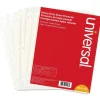 Universal Deluxe Heavy-Duty Sheet Protectors, 8-1/2" x 11", 2-Sheet Capacity, Clear, Pack Of 50 Sheet Protectors
