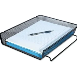 Universal Deluxe Mesh Stackable Front Load Tray, 1 Section, Letter Size Files, 11.25