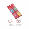 Universal Deluxe Pop-Up Page Flags, 1 x 1.75, Four Assorted Colors, 50 Flags/Dispenser, 4 Dispensers/Pack