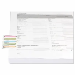 Universal Deluxe Pop-Up Page Flags, 0.5 x 1.75, Five Assorted Colors, 35 Flags/Dispenser, 5 Dispensers/Pack