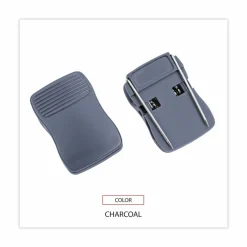 Universal Deluxe Recycled Cubicle Clips, 40 Sheet Capacity, Charcoal, 24/Pack