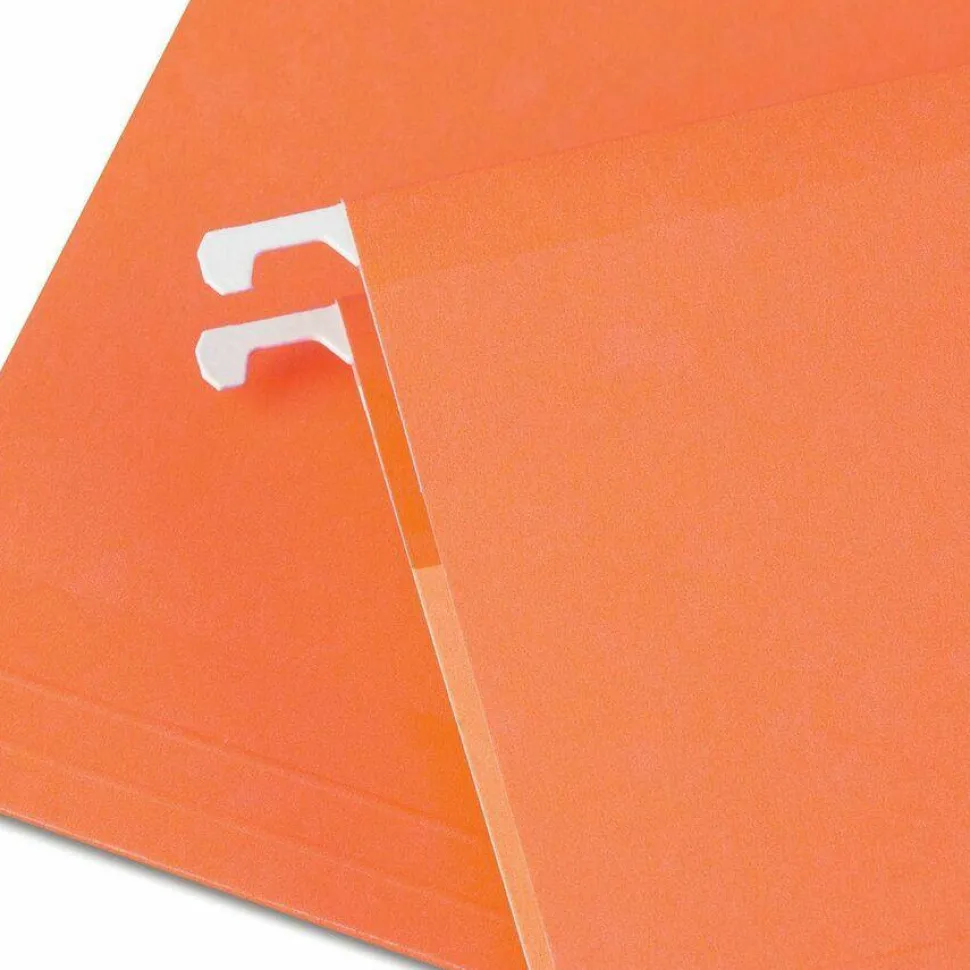 Universal Deluxe Reinforced Recycled Hanging File Folders, Letter Size, 1/5-Cut Tabs, Assorted, 25/Box